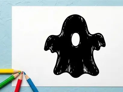 Cute Halloween Ghost Costume for Kids with Spooky Design