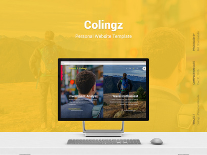 Colingz - Personal Website Template [PSD]