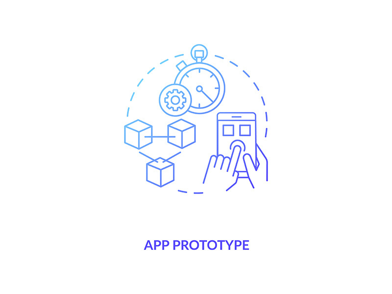 App prototype concept icon
