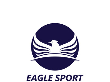 Eagle wing logo design vector image template preview picture
