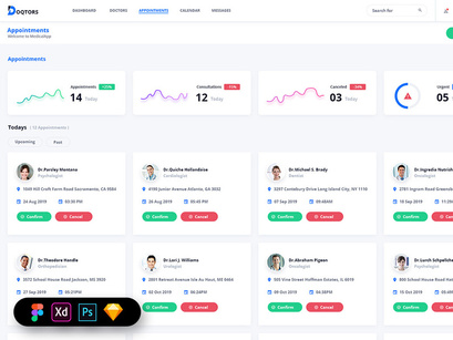 Doqtors Medical Admin Dashboard UI Kit