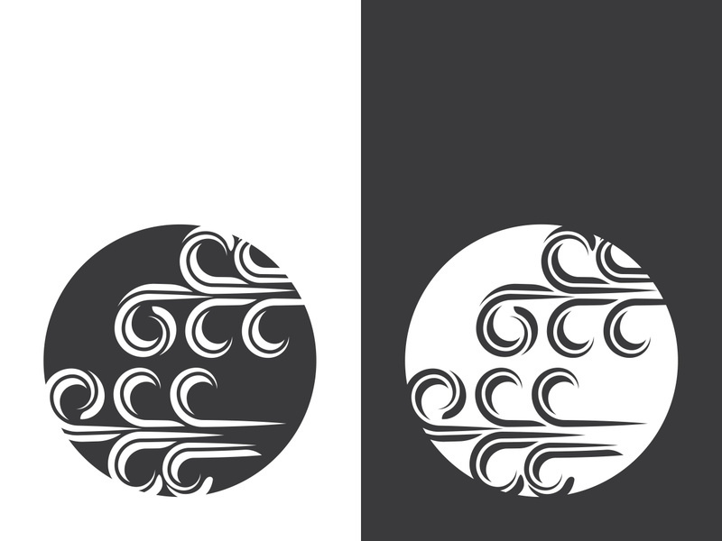 Wind icon vector illustration design template