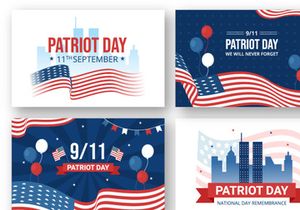 10 Patriot Day USA Celebration Illustration