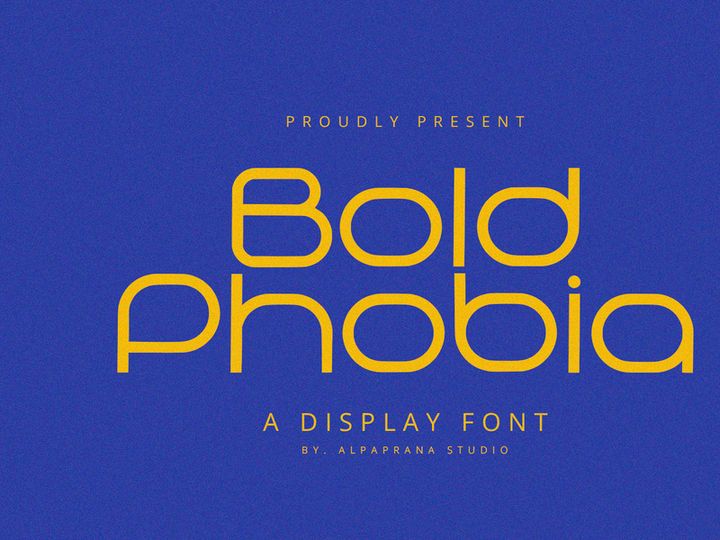 Bold Phobia - Display Font