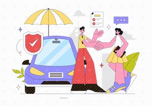 10 Car Insurance Illustration