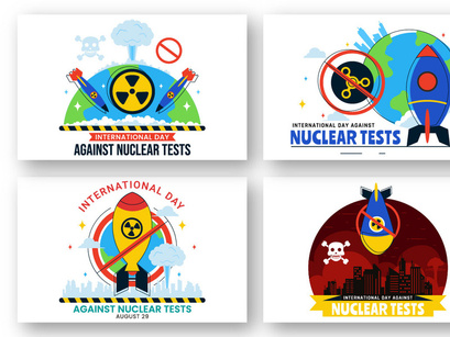 10 Day of Against Nuclear Tests Illustration