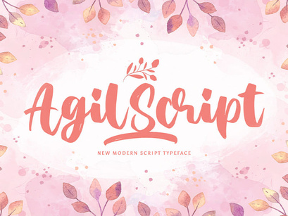 Agil Script - Handwritten Font