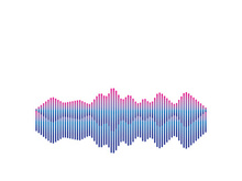 Sound waves vector illustration design template