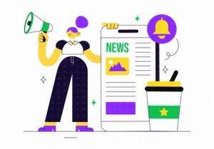 10 News Vector Illustration