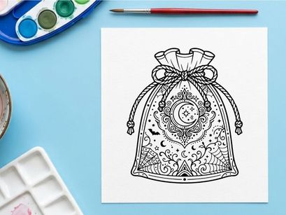 Kantung hadiah elegan dengan desain sulaman bunga. Kemasan dekoratif mewah untuk hadiah premium dan acara spesial.