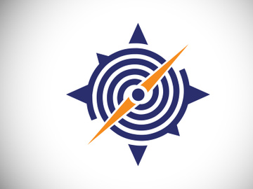 Creative Compass Concept Logo Design Template. Compass Logo sign and symbol. Coastal Logo. Compass icon preview picture