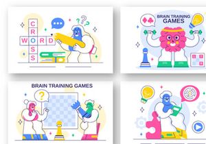10 Brain Training Games Illustration
