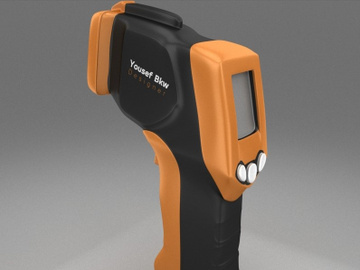 Infrared Thermometer Free 3D Model preview picture