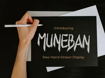 MUNEBAN – Raw Hand-Drawn Display