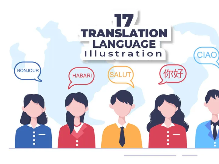 17 Translation Language Illustration