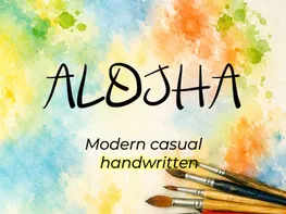 ALOJHA – Modern Casual Handwritten Font - (OTF) preview picture