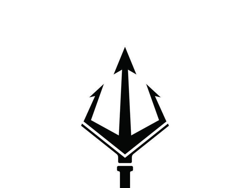 Trident Logo Template vector icon illustration design