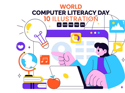 10 World Computer Literacy Day Illustration