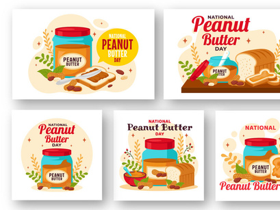 11 National Peanut Butter Day Illustration