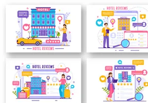 12 Hotel Reviews Illustration