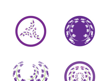 Lavender flower vector icon illustration design template preview picture