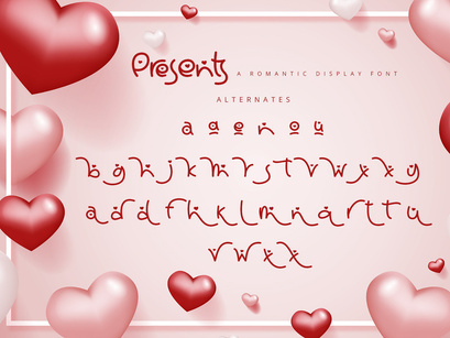 Presents - Romantic Display Font