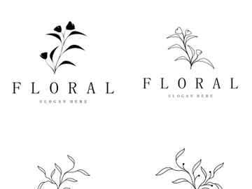 Elegant floral and leaf frame. Delicate botanical vector illustration for labels, spas, corporate identity, and wedding invitations3 preview picture