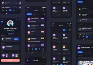 TaskEz Productivity App iOS UI Kit