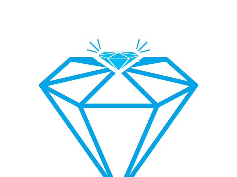 Diamond logo template vector icon illustration design
