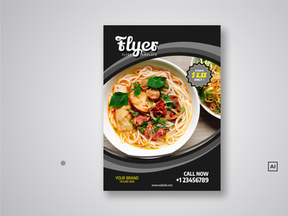 Restaurant Flyer Template Bundle V04