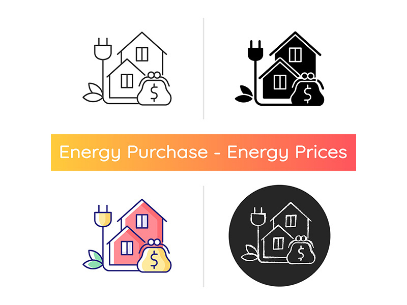 Green pricing program icon