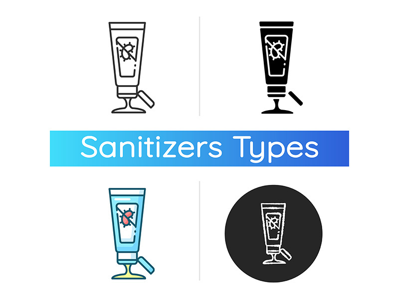 Gel hand sanitizer icon
