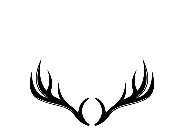 Deer logo template vector icon illustration design