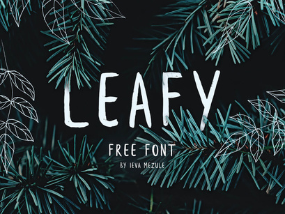 Beautify your text with leafy free brush font | EpicPxls