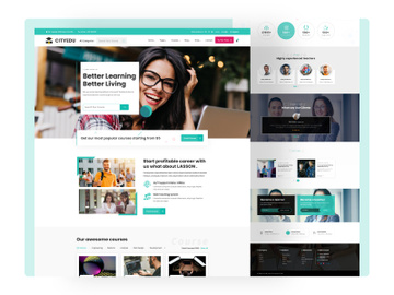CityEdu – Education and LMS XD Template preview picture
