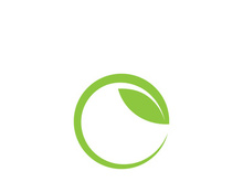 Green leaf ecology nature element vector icon