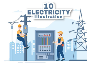 10 Lighting and Electricity Energy Maintenance Illustration preview picture