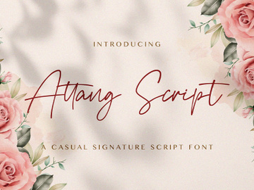 Attang Script - Handwritten Font preview picture