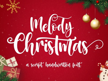 Melody Christmas - Free Font preview picture