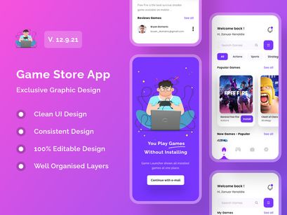 Game Store App UI Kits