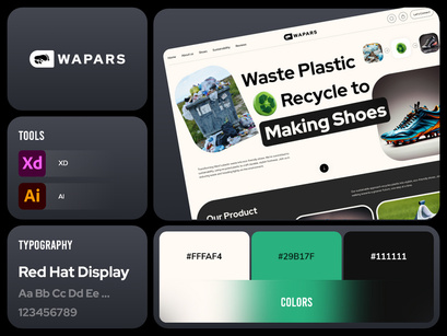 Waste Management Recycle Website Design Concept