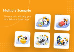 Set of Isometric Time Management Illustration v2