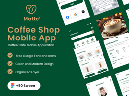 Matte - Coffee Shop Mobile App UI Kit preview picture