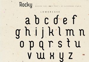 Rocky Display - Modern Sans Serif Font