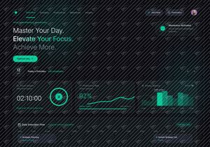 ApexOverview Productivity Dashboard UI | Modern Performance Tracking Web App