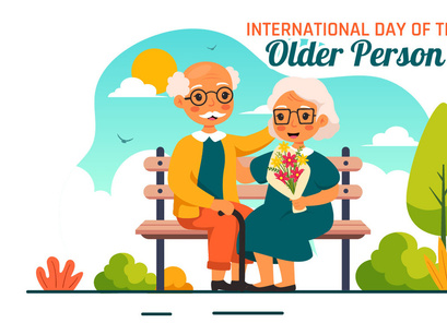 11 International Day of Older Persons Illustration