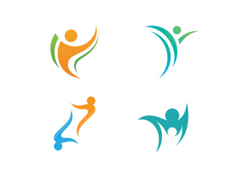 Health people life logo sign vector  illustration preview picture