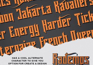 Rademos - Blackletter Font