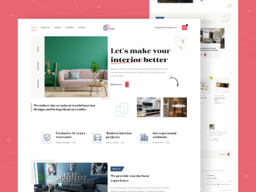 Interior Design Agency Website preview picture