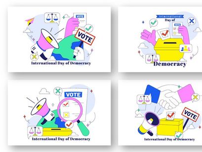 10 International Day of Democracy Illustration